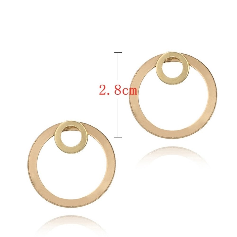 Earrings Women Circle Bohemian Hoop Drop Cute Trendy Jewelry - Picture 6 of 7